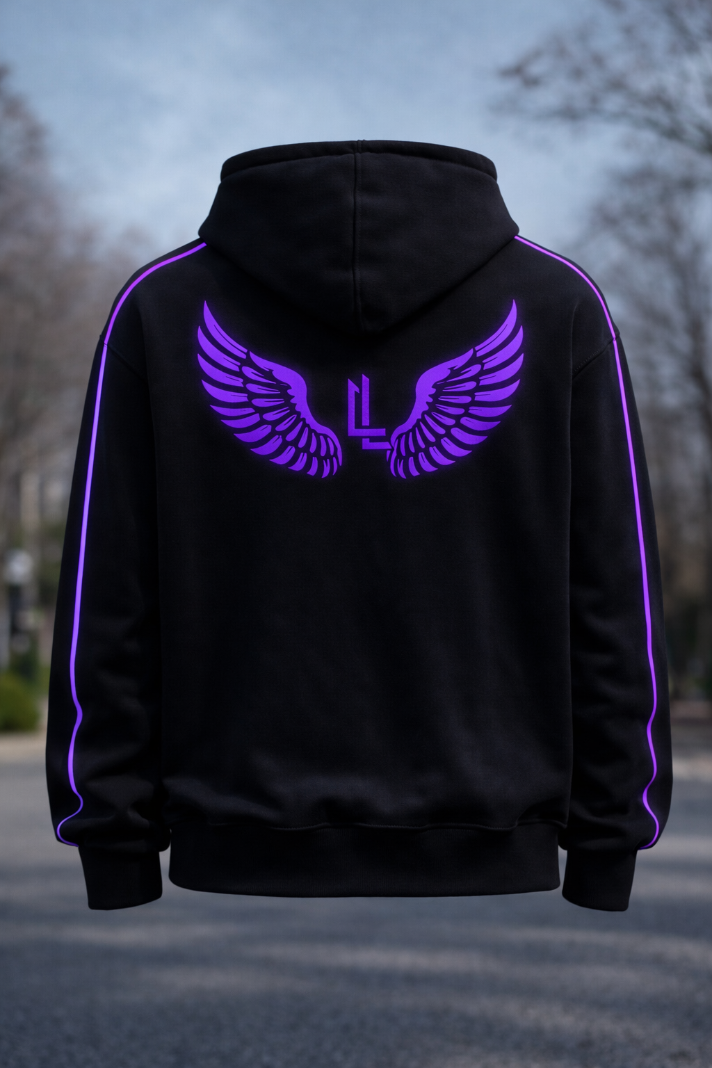 LUXEIN HOODIE - BLACK