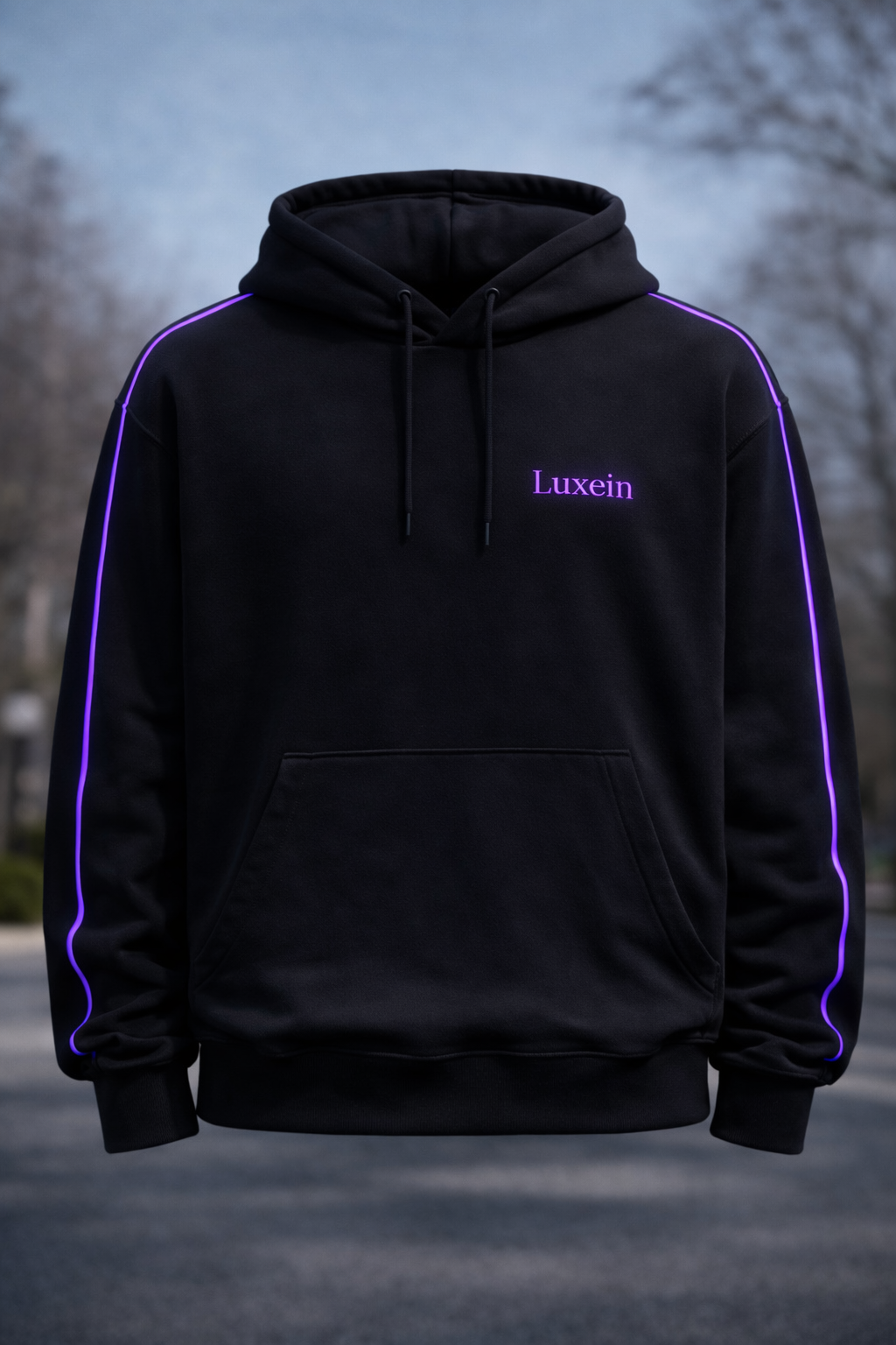 LUXEIN HOODIE - BLACK