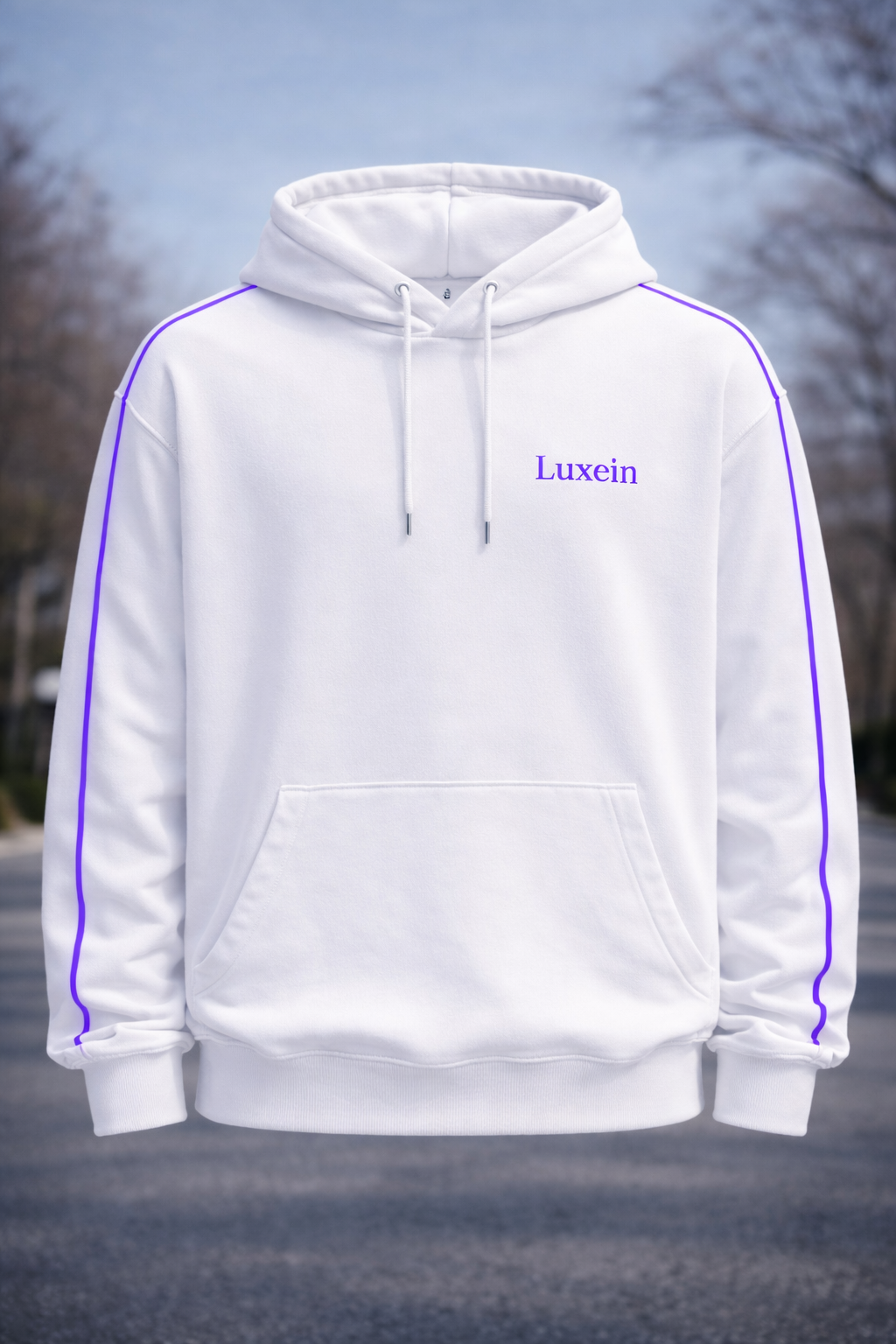LUXEIN HOODIE  WHITE